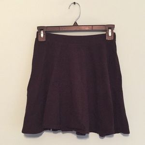 Women's plain black circle skirt
